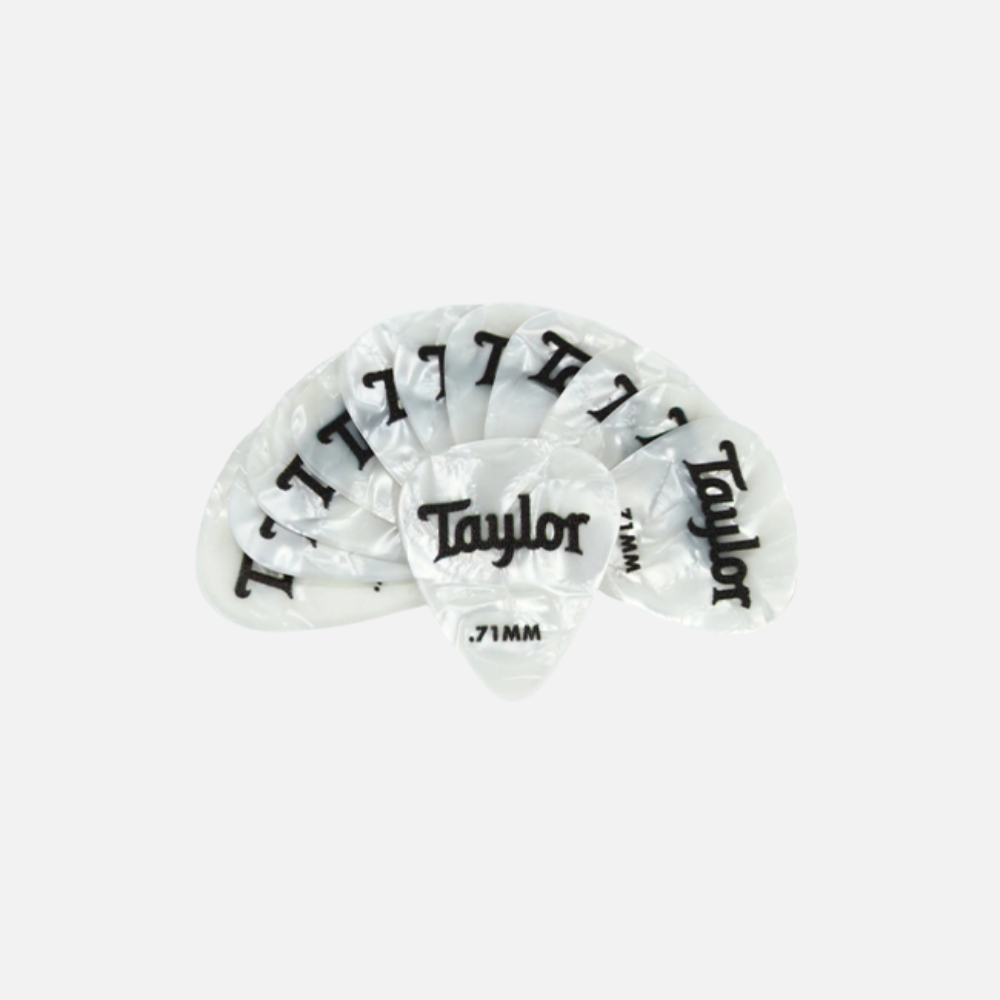 테일러 셀룰로이드 피크 12팩 - 화이트펄 0.71mm